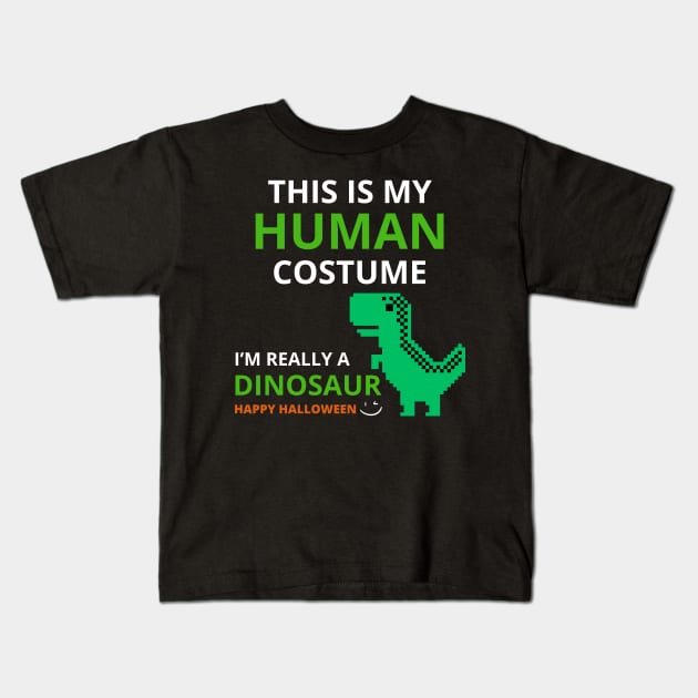 This Is My Human Costume Kids T-Shirt by Introvert Home 